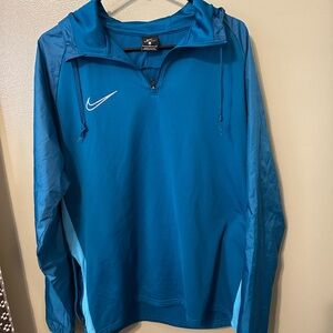 Nike Blue Pullover Half-Zip Windbreaker